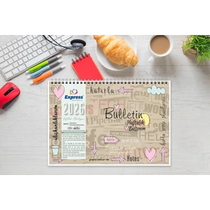 Express Planner 2026 Takvim A4 Ebat 53 Haftalık Planlayıcı Bulletin