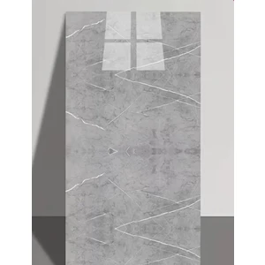 Renkli Duvarlar 60X30CM Koyu Gri Mermer Desen Yapışkanlı Karavan Prefabrik Banyo Wc Yer Duvar Pvc Kaplama Paneli NWYP14