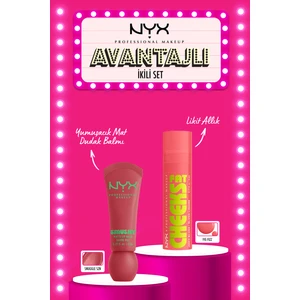 Nyx Professional Makeup Fat Cheeks Islak Bitişli Likit Allık - 2 Fig Fizz  & Smushy Yumuşacık Mat Dudak Balmı - 05 Snuggle Szn Makyaj Seti