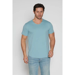 Black Horn Erkek Geniş Yaka %100 Pamuk Salaş T-Shirt