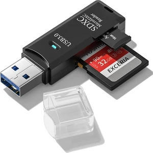 USB 3.0 2‑in‑1 Sd Tf Kart Okuyucu & Dönüştürücü Hub Veri Aktarıcı Adaptör