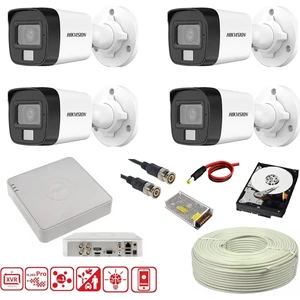 4 Kamerali Gece Renkli 4 Kanal 500GB HDD