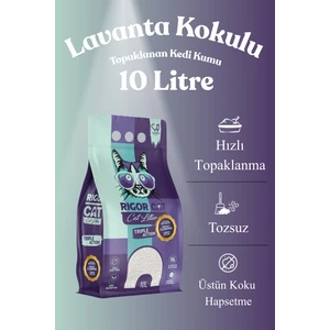 Rigor Cat Lavanta Kokulu Topaklanan Kedi Kumu 10lt