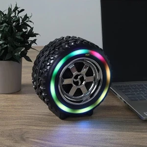 Jant Tasarımlı Rgb LED Bluetooth Hoparlör – Güçlü Ses, Kablosuz, Taşınabilir, Şık ve Spor Tasarım