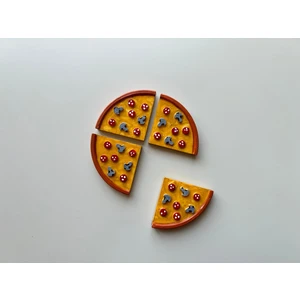 4 Dilim Pizza Magnet