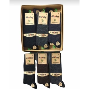 Plus 5923 Erkek Bambu Wool Yün Çorap 6 Adet