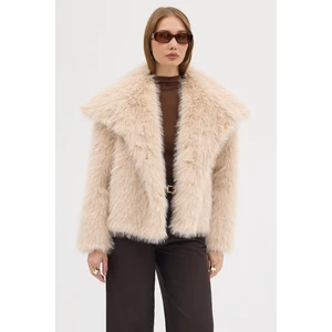 Kadın Premium Yakalı  Suni Kürk