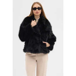 Kadın Premium Yakalı  Suni Kürk