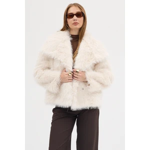 Kadın Premium Yakalı  Suni Kürk