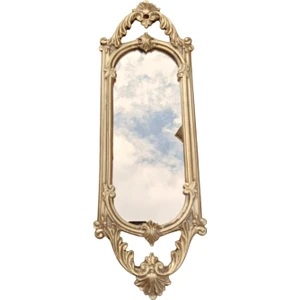 Dekoratif Polyester Tekli Niş Ayna Gold Sade