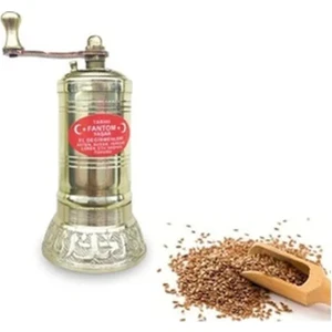 Tarihi Fantom Pirinç Çörek Otu & Keten Tohumu ve Yağlı Tohumlar Için El Değirmeni 11CM