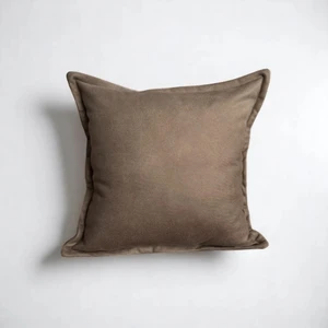 Doryan Home Tokyo - Köşe Hat Dikişli Suni Nubuk Deri Kırlent Kılıfı / 45x45cm