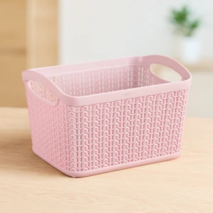 Melkan Home Örgü Desenli 3,3 Litre Çok Amaçlı Sepet – Bpa’sız, Dayanıklı, Şık ve Pratik Tasarım - 21X16X13,8 cm