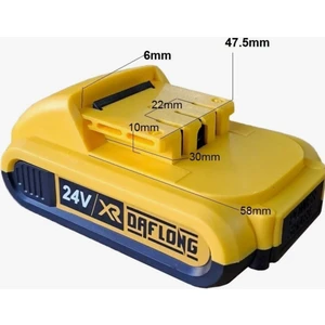 Şarjlı Matkap Için Yedek Batarya Lityum  24V 21V 18V 16.8V 14V 12 Volt Şarjlı Makine Aküsü Üniversal(Yenilenmiş) 2 Amper