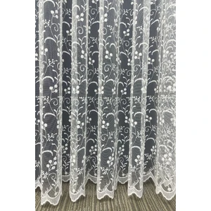 Eko 8049 Desenli Tül Perde (Pilesiz)