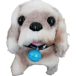 Pilli  Oyuncak Köpek , Hareketli , Sesli , Tasmalı , Minik Çanlı Oyuncak Köpek