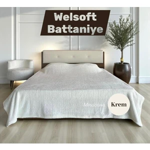Welsoft Çift Kişilik Düz Renk Peluş Battaniye