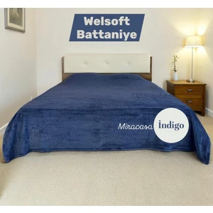 Welsoft Çift Kişilik Düz Renk Peluş Battaniye