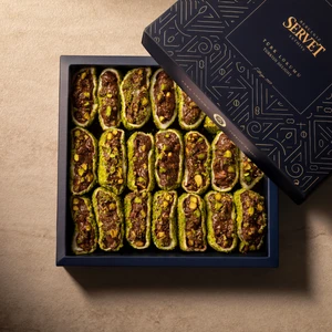 Bercekız Servet Şekerleme Servet Çikolatalı Antep Fıstıklı Sarma Lokum 1250 gr