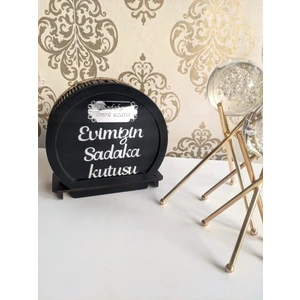 Bir Parça Tasarım Evimizin Sadaka Kutusu Kumbara Siyah