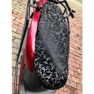 Akdeniz Sele Kaplama Dio 110 Forged Carbon Lastikli Sele Kılıfı