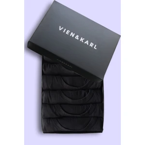 Erkek Siyah 6'lı Premium Kutuda Pamuk Atlet