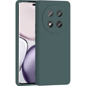 Honor Magic 7 Kılıf Lansman Içi Kadife Kamera Korumalı Mara Silikon Kılıf-Koyu Yeşil