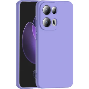 Oppo Reno 13 Pro Kılıf Lansman Içi Kadife Kamera Korumalı Mara Silikon Kılıf-Lila