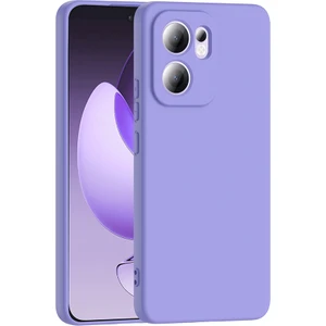 Oppo Reno 13F 5g Kılıf Lansman Içi Kadife Kamera Korumalı Mara Silikon Kılıf-Lila