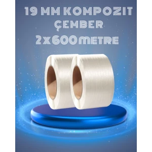Dalpak Ambalaj 19 mm 2'li Kompozit Lifli Çember 600 Metre