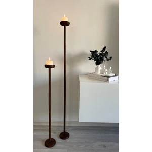 Nunu Design - Nara Ahşap Şamdan 2’li Set - Ceviz