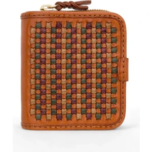 Kadın Fermuarlı ve Çıt Çıt Kapamalı El Yapımı Cüzdan (Maru)