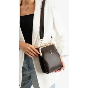 Sn 1433 Burslu Kadın Omuz Çantası Klipsli El Çantası Çapraz Çanta