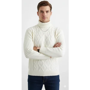 Moda Base Erkek-Bogazlı-Balıkçı-Yaka-Trıko