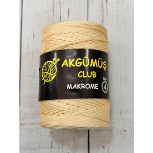 Polyester Makrome No:4 200 gr Akgümüş Clup