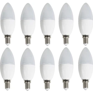 7W E14 Duy LED Mum Ampul Beyaz Renk 6500 (Beyaz Işık) Kelvin 630 Lümen 10 Adet