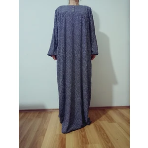 Robadan Uzun Kollu %100 Viskon Basma Çiçekli Anne Elbise, Namaz Elbisesi
