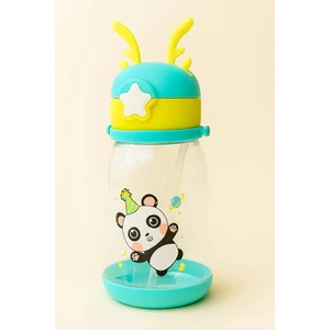 Geyik Başlıklı Çocuk Suluk Matara Bpa Içermez Dayanıklı Sızdırmaz Askı Aparatlı Pipetli Okul Suluğu