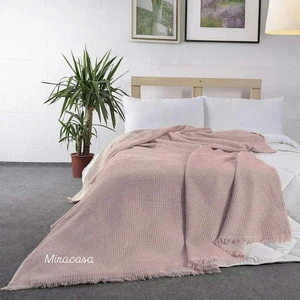 Pamuklu Şal Pike ve Yatak Örtüsü 200X230