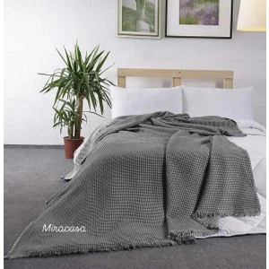 Pamuklu Şal Pike ve Yatak Örtüsü 200X230