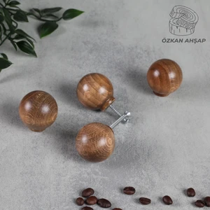 Özkan Ahşap Küre Ahşap Kulp Lüks Country Mutfak Mobilya Dolap Çekmece Kulbu