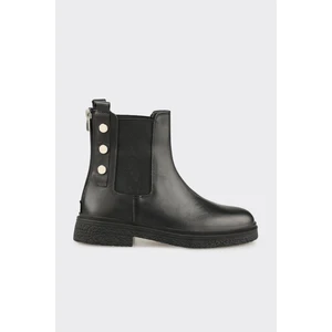 Siyah Deri Kadın Günlük Bot