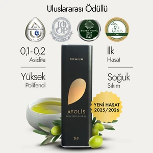 Premium Gurme Memecik Zeytinyağı 2 Lt Ödüllü Yüksek Polifenollü Erken Hasat Soğuk Sıkım Natürel Sızma Zeytinyağı