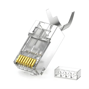 Mn6 M118XF Cat 7 JACK/4 ADET-30GBPS’YE Kadar Hız-Nikel Kaplı Koruma/cat7 RJ45 Konnektör-Cat7 CAT6A Soket