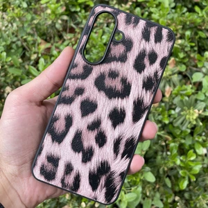 Samsung Galaxy A56 Kılıf Leopar Desenli Içi Kadife Kapak