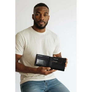 1604 1.Sınıf İşçilik Lüks Hakiki Gerçek Deri Kurumsal Hediye Cüzdan Özel İç Bölümlü Özel Lüks Astarlı Yatay Özel Düz Siyah Renk Gizli Kartlık Gözlü Lüks Gerçek Deri Erkek Cüzdan