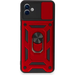 Samsung Galaxy A04E Kılıf Kamera Koruma Sürgülü Şık Pars Tank Sert Silikon Kapak