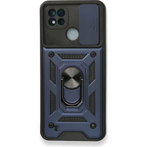 Realme C11 2021 Kılıf Kamera Koruma Sürgülü Şık Pars Tank Sert Silikon Kapak