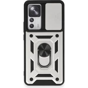 Xiaomi Mi 12T Kılıf Kamera Koruma Sürgülü Şık Pars Tank Sert Silikon Kapak