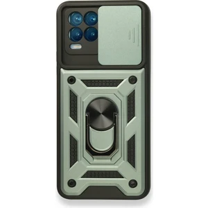 Realme 8 Pro Kılıf Kamera Koruma Sürgülü Şık Pars Tank Sert Silikon Kapak